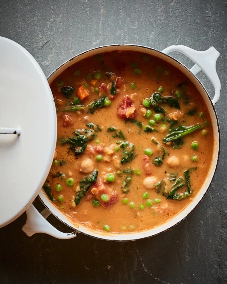 Smoky Chickpea, Red Lentil & Vegetable Soup