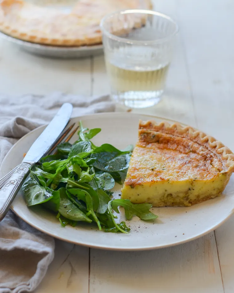 Parmesan & Leek Quiche