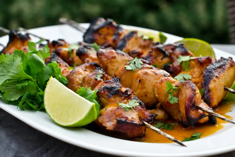 Honey, Lime & Sriracha Chicken Skewers