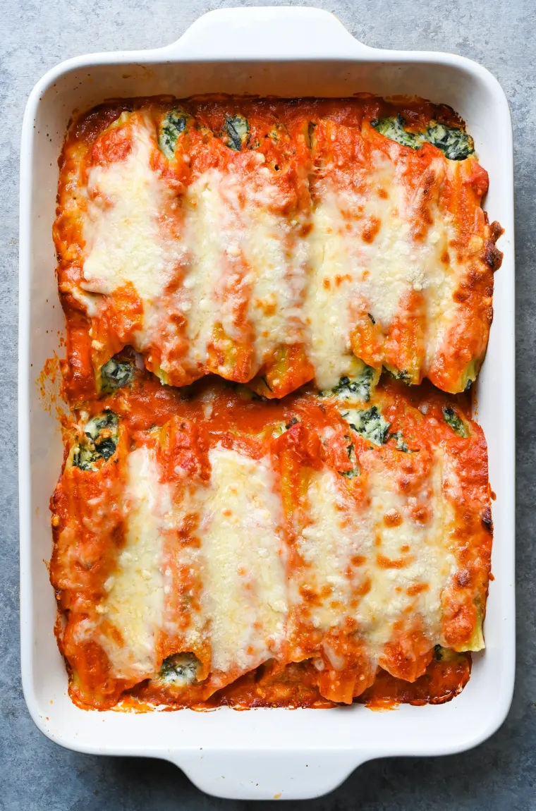 Spinach Manicotti