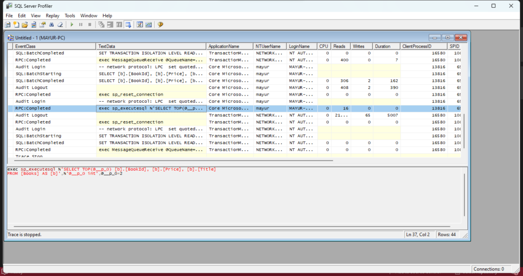 IQueryable - Profiler